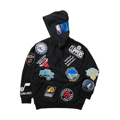 NBA FW23 Off-Court Hoodie Team Logo Embroidered Unisex Navy Blue Pullover 23070600942020-040
