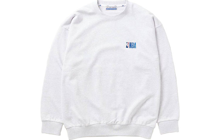NBA FW23 Off-Court Small Logo Embroidered Crewneck Sweatshirt Unisex - Grey 23070600941020-008