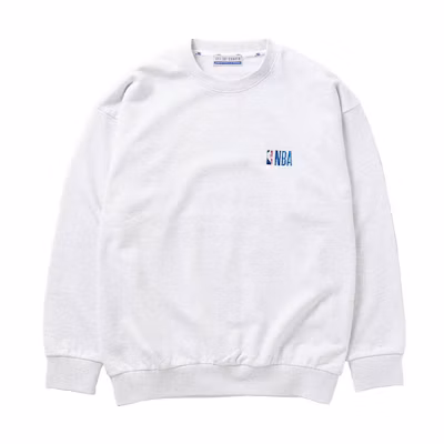 NBA FW23 Off-Court Small Logo Embroidered Crewneck Sweatshirt Unisex - Grey 23070600941020-008