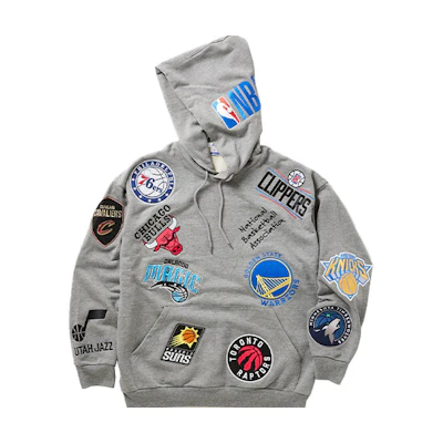 NBA FW23 Off-Court Team Logo Hoodie Unisex Grey 23070600942020-007