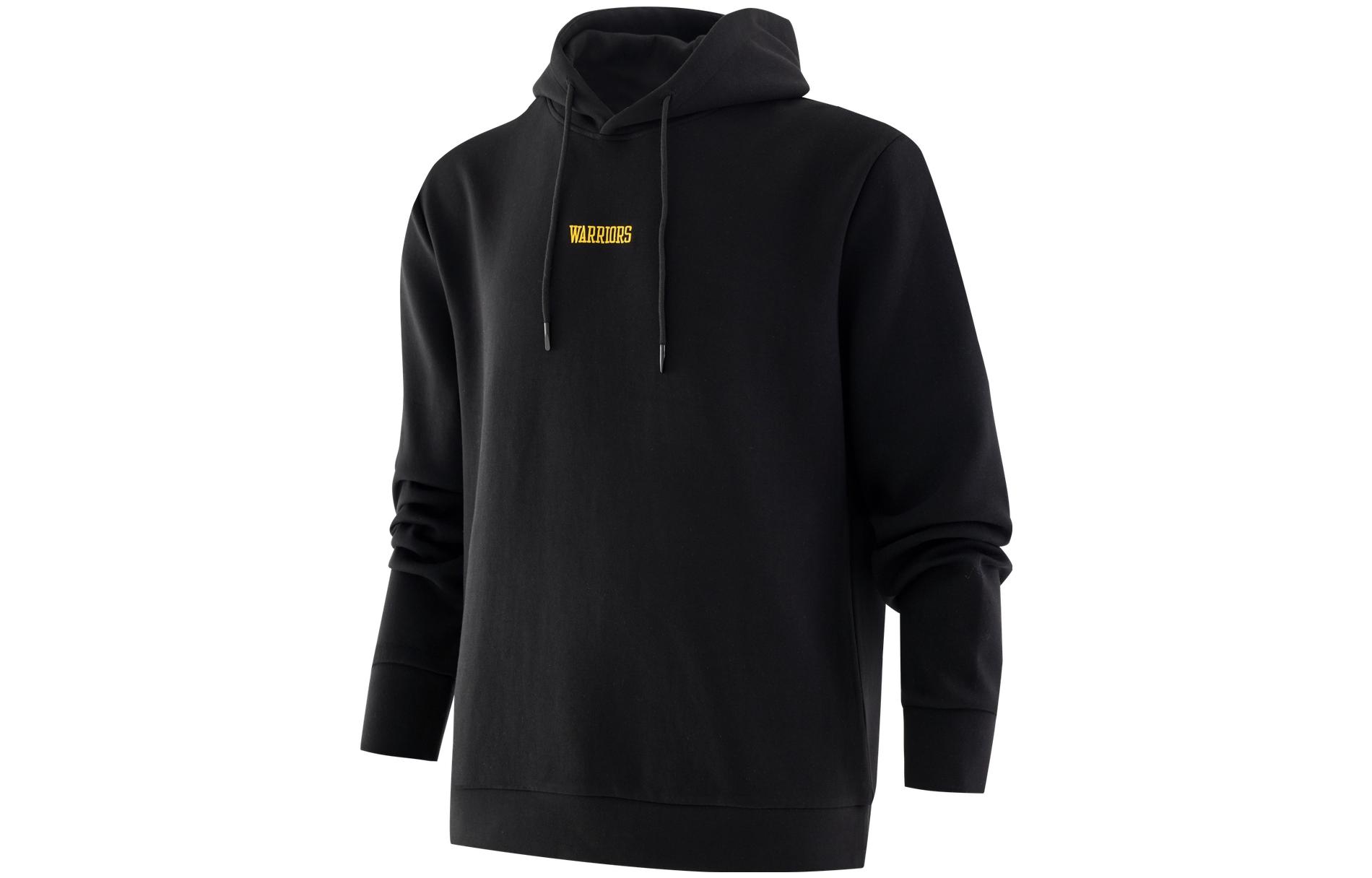 NBA Golden State Warriors Alphabet Graphic Hoodie Unisex Black Long Sleeve FCAPHO21HD11219GSW