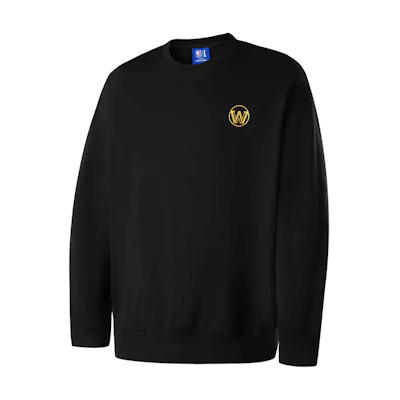 NBA Golden State Warriors Black Gold Series Crewneck Sweatshirt Unisex Black APCRE00839GSW01