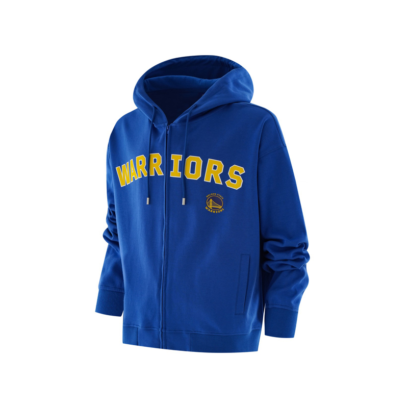 NBA Golden State Warriors Blue Zip-Up Hoodie Unisex Casual Sportswear F3APSP22HD11805GSW