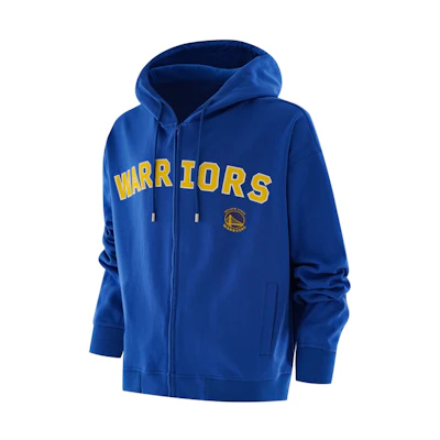 NBA Golden State Warriors Blue Zip-Up Hoodie Unisex Casual Sportswear F3APSP22HD11805GSW