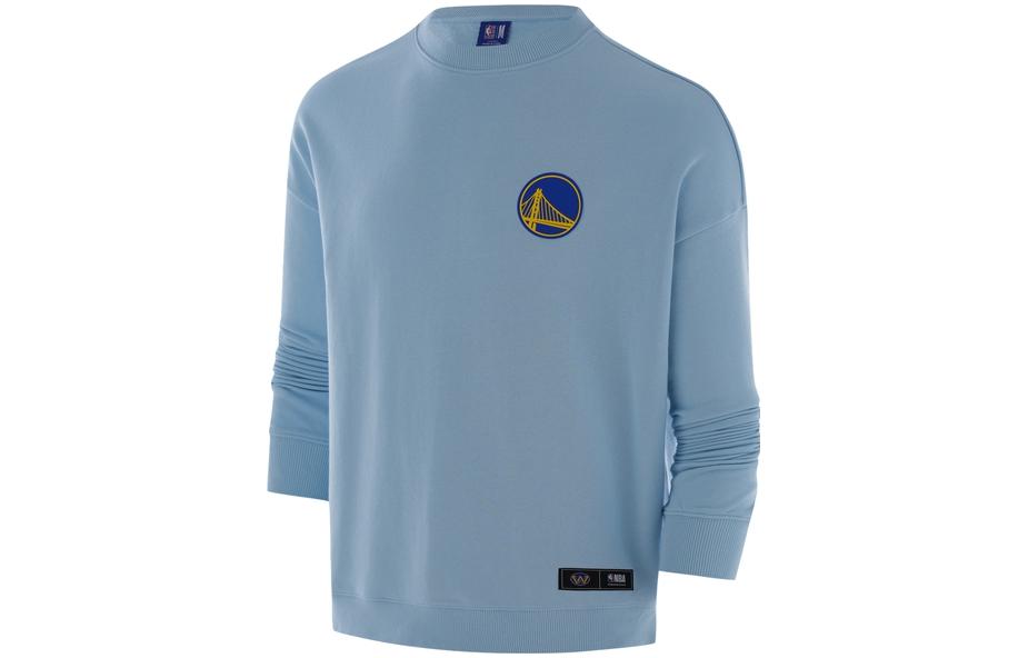 NBA Golden State Warriors Crewneck Pullover Sweatshirt Aqua Blue F3APFA22CR13681GSW