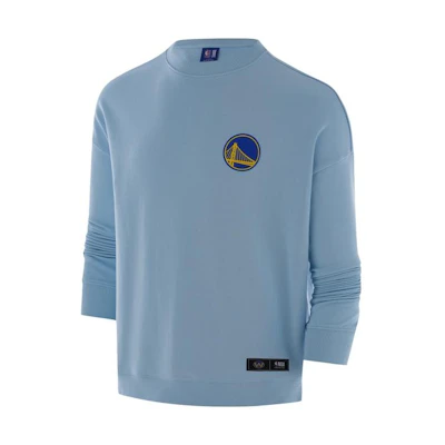 NBA Golden State Warriors Crewneck Pullover Sweatshirt Aqua Blue F3APFA22CR13681GSW