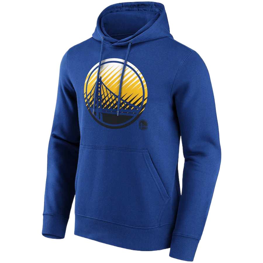 NBA Golden State Warriors Fade Hoodie Blue Casual Comfort Long Sleeve 12085015