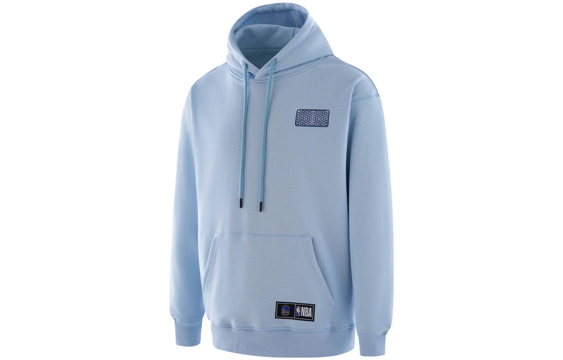 NBA Golden State Warriors Letter Print Hoodie Blue Unisex Long-Sleeve Pullover APHOD00009GSW66