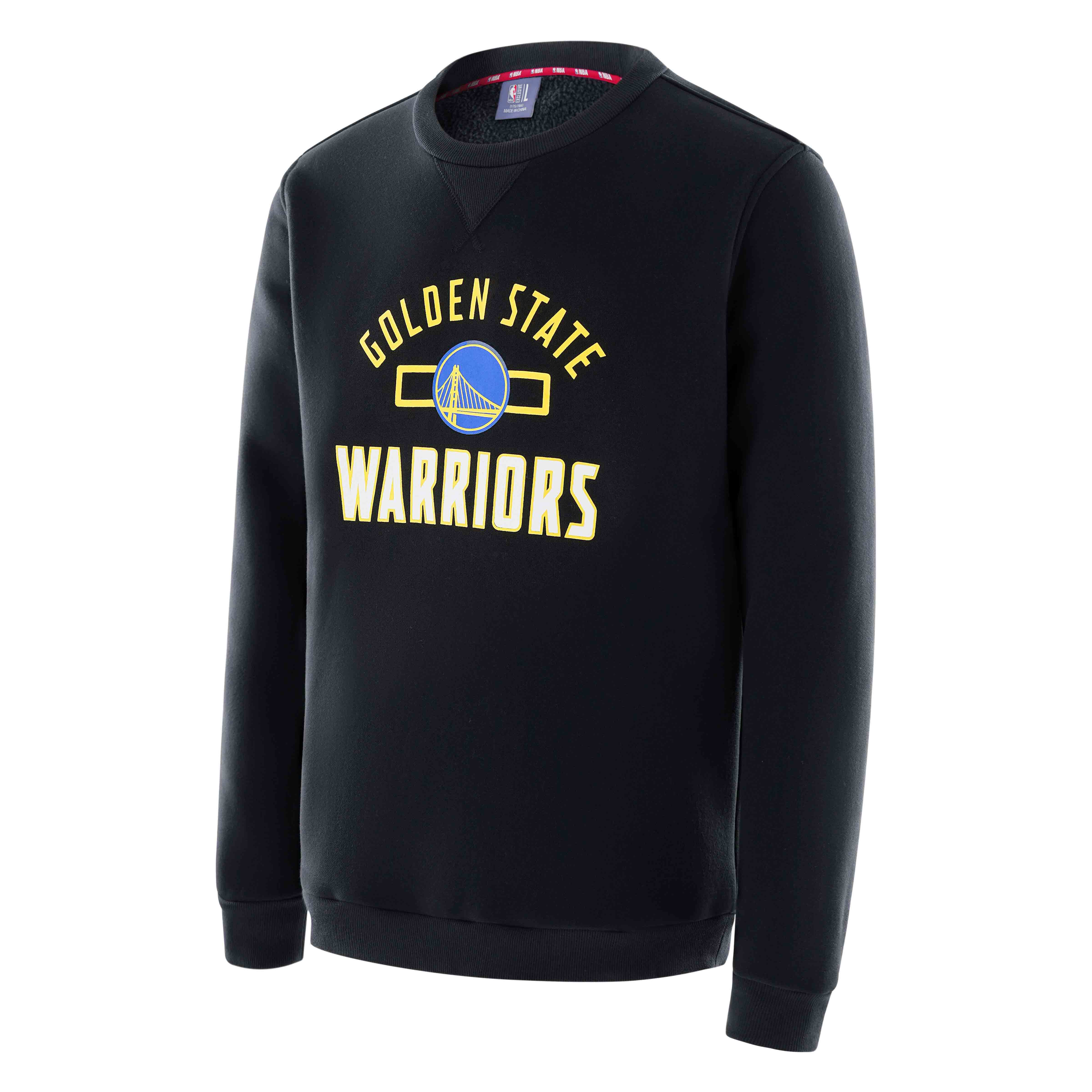 NBA Golden State Warriors Logo Crewneck Sweatshirt Unisex Midnight Black F3APHO22CR13713GSW