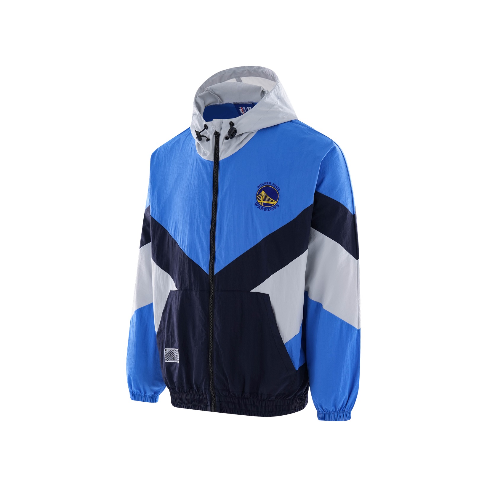 NBA Golden State Warriors Logo Embroidered Jacket Unisex - Smog Blue APOTW00018GSW62