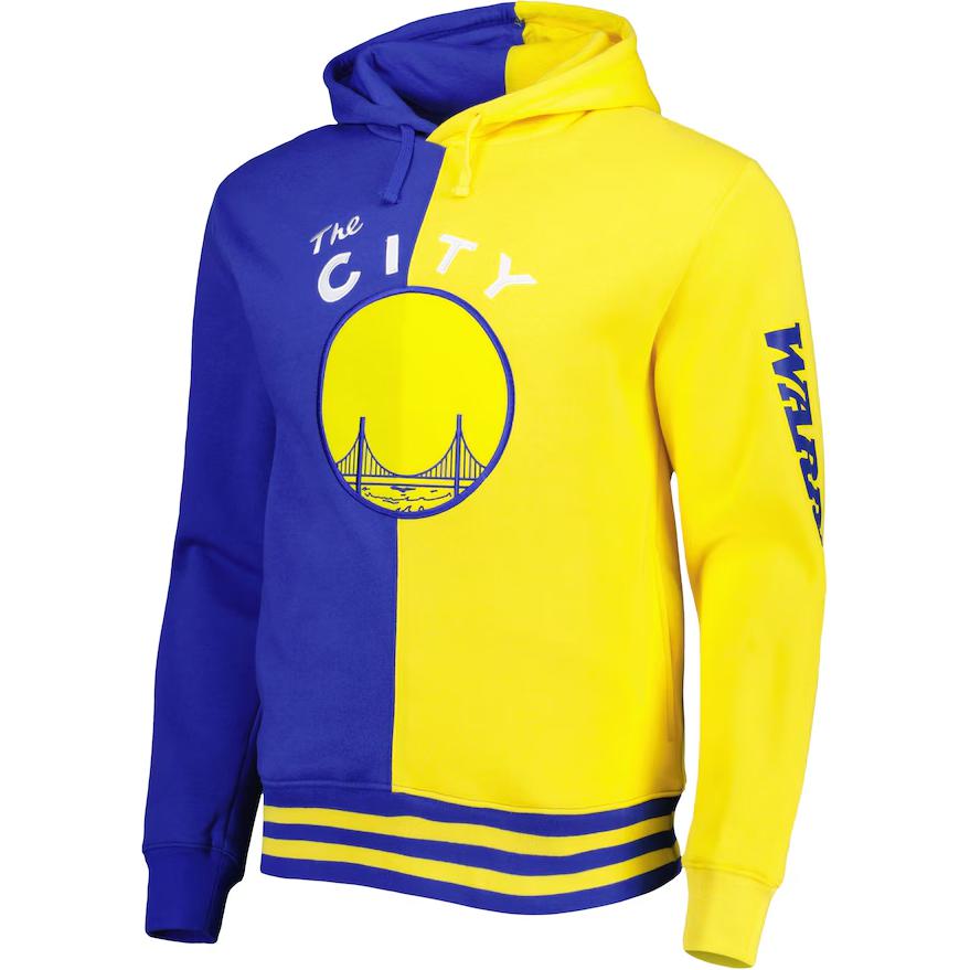NBA Golden State Warriors Royal/Gold Pullover Hoodie Blue Yellow 5176743
