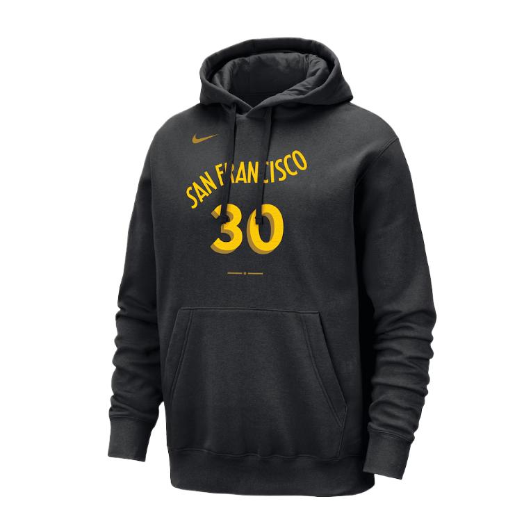 NBA Golden State Warriors Stephen Curry Nike City Edition Hoodie Black - 13392743