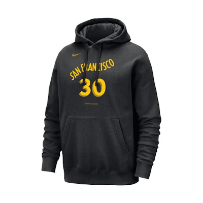 NBA Golden State Warriors Stephen Curry Nike City Edition Hoodie Black - 13392743