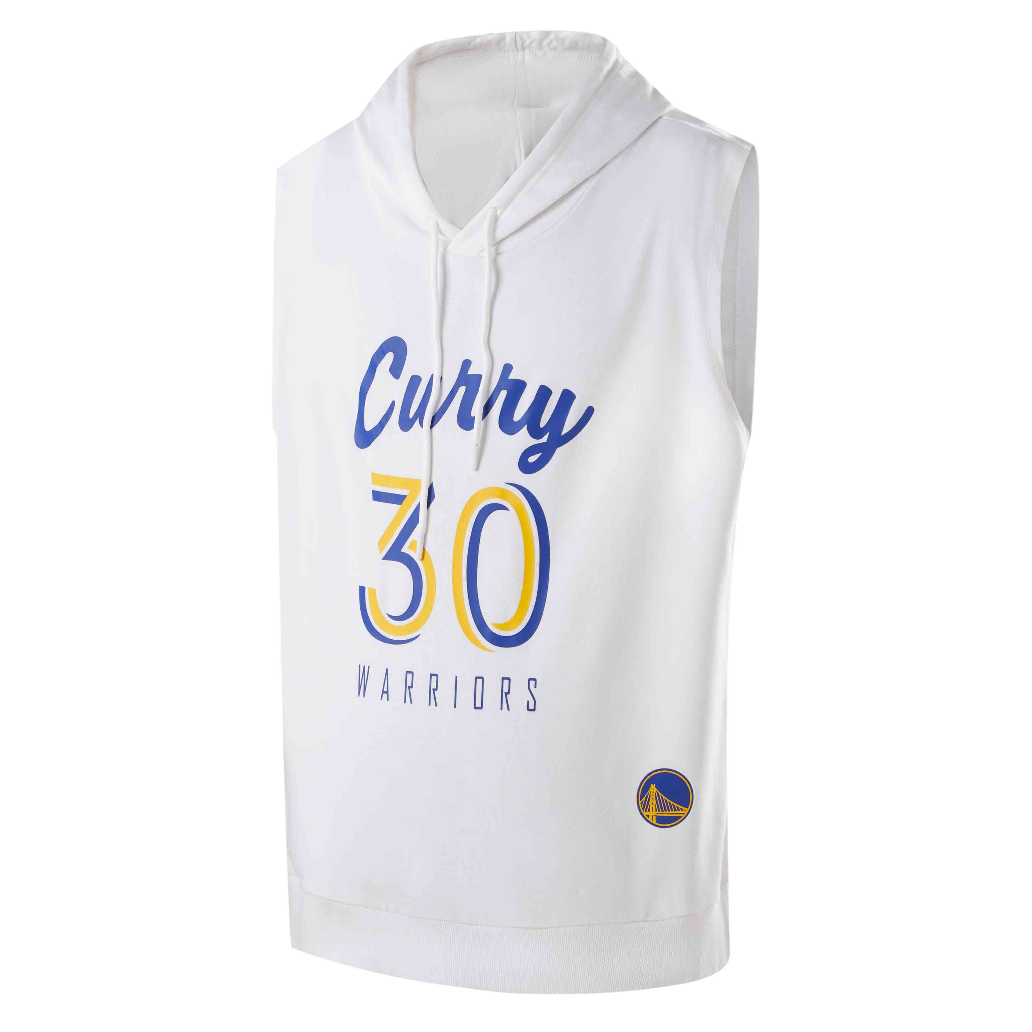 NBA Golden State Warriors Stephen Curry Sleeveless Hoodie Unisex - White APTKT00627GSWSC02