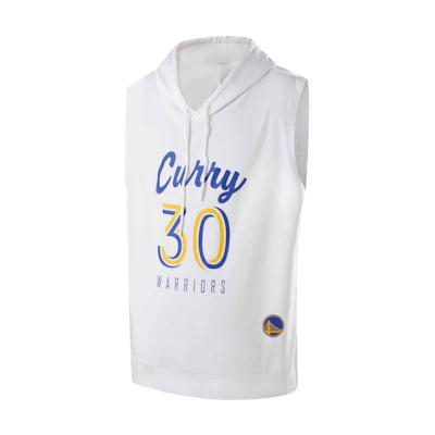 NBA Golden State Warriors Stephen Curry Sleeveless Hoodie Unisex - White APTKT00627GSWSC02