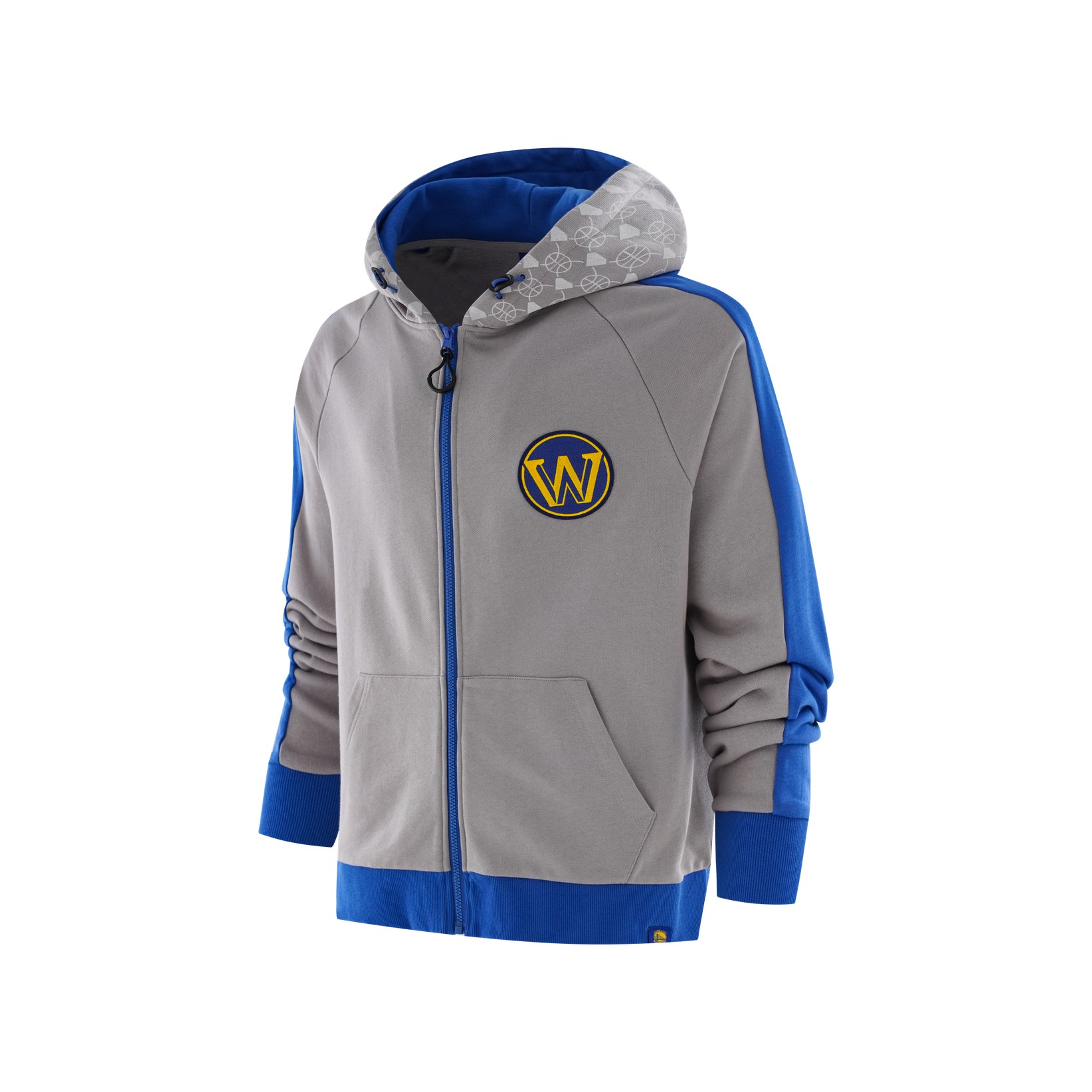 NBA Golden State Warriors Winter Glow Hoodie Jacket Grey F1APSP22HD11763GSW