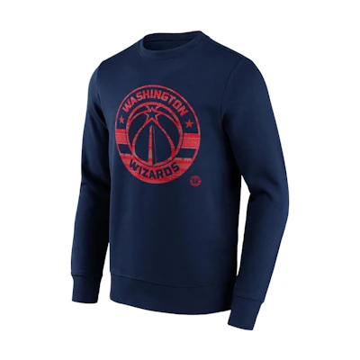 NBA Greek Letter Crewneck Long Sleeve Sweatshirt Blue () 13341042