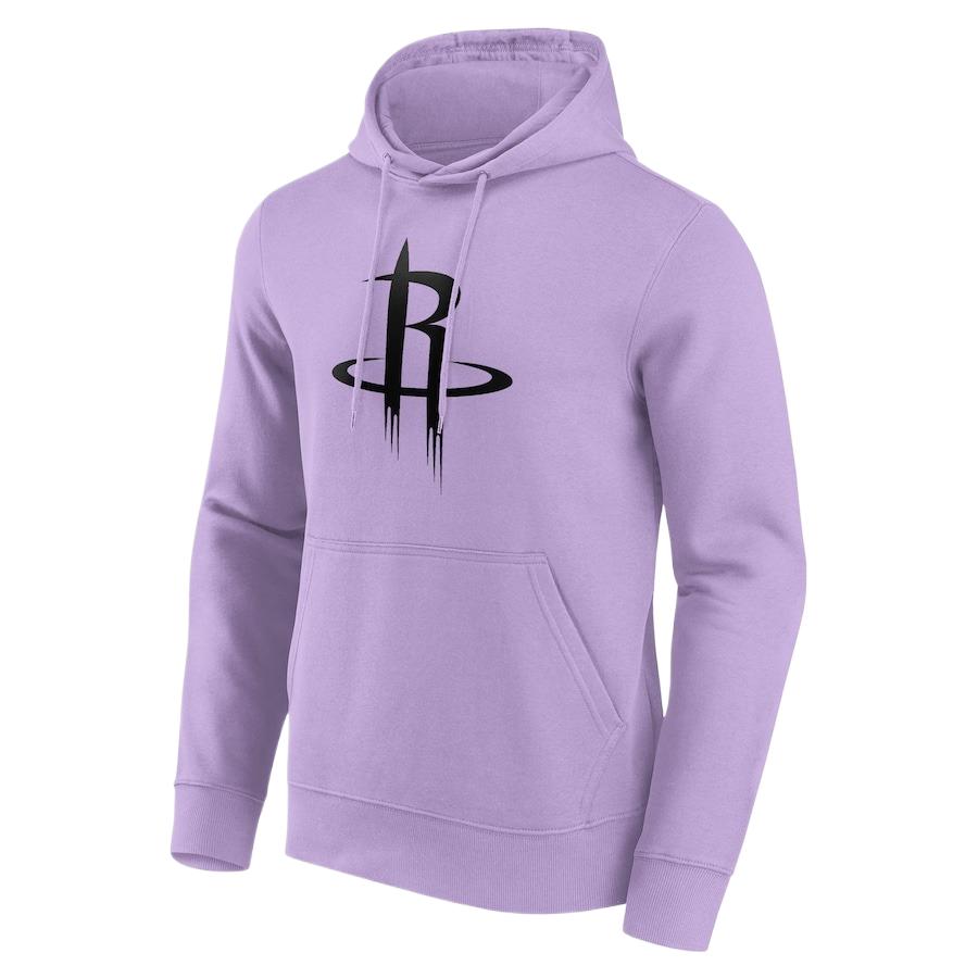 NBA Houston Rockets Fanatics Mono Logo Purple Hoodie Mens Long Sleeve Casual Fit 200360827
