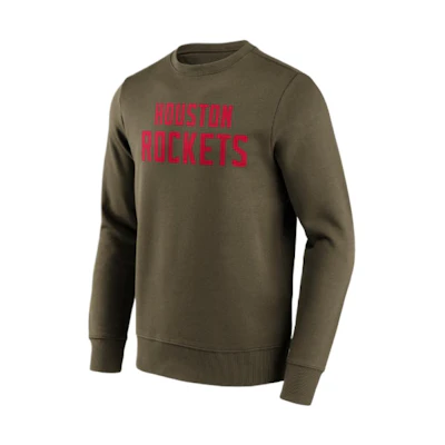 NBA Houston Rockets Letter Print Fashion Long Sleeve Sweatshirt Green () 201426715