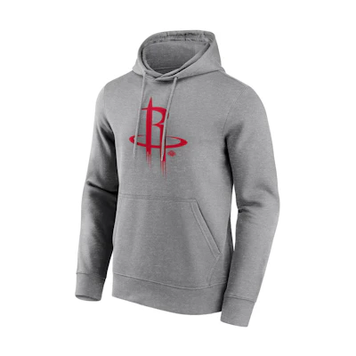 NBA Houston Rockets Mono Logo Gray Hoodie Pullover Sweatshirt 12088821