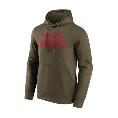 NBA Houston Rockets Wordmark Brown Hoodie Pullover 12088579