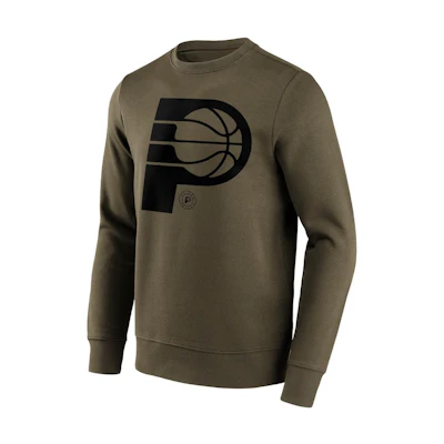 NBA Indiana Pacers Fanatics Crewneck Letter Casual Brown Sweatshirt 12087151
