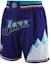 Order NBA Jazz Mitchell & Ness Letter Print Breathable Basketball Shorts Purple MNAPFA21SP10606UTA