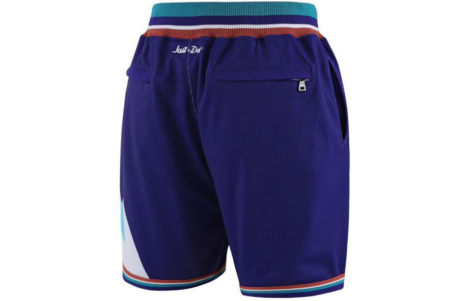 Lookbook NBA Jazz Mitchell & Ness Letter Print Breathable Basketball Shorts Purple MNAPFA21SP10606UTA