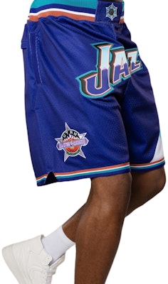 NBA Jazz Mitchell & Ness Letter Print Breathable Basketball Shorts Purple MNAPFA21SP10606UTA Purchase NBA Jazz Mitchell & Ness Letter Print Breathable Basketball Shorts Purple MNAPFA21SP10606UTA