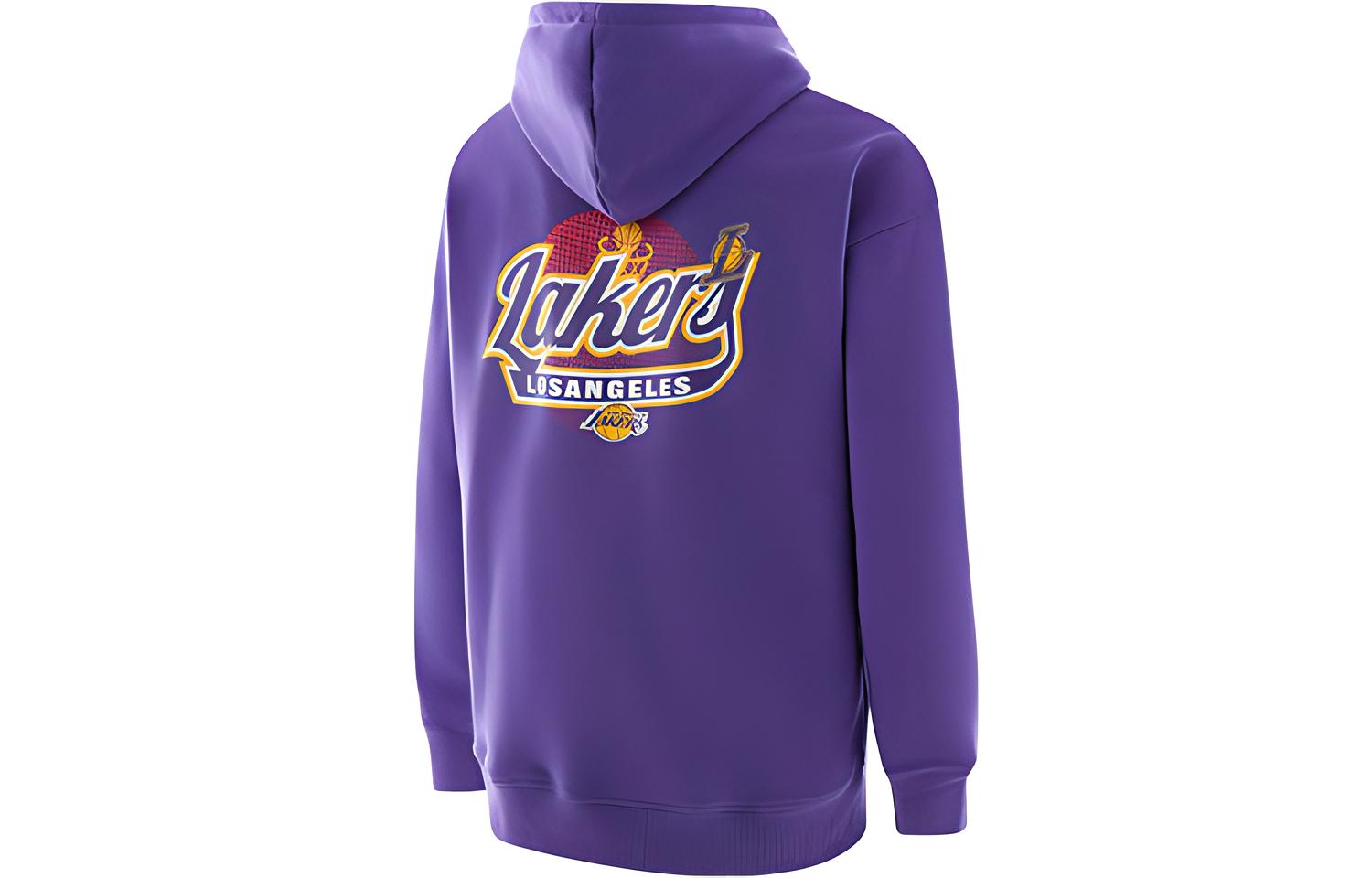 NBA Lakers Icon Series Purple Hoodie Unisex Long Sleeve with Letter Print Design APHOD00033LAL95