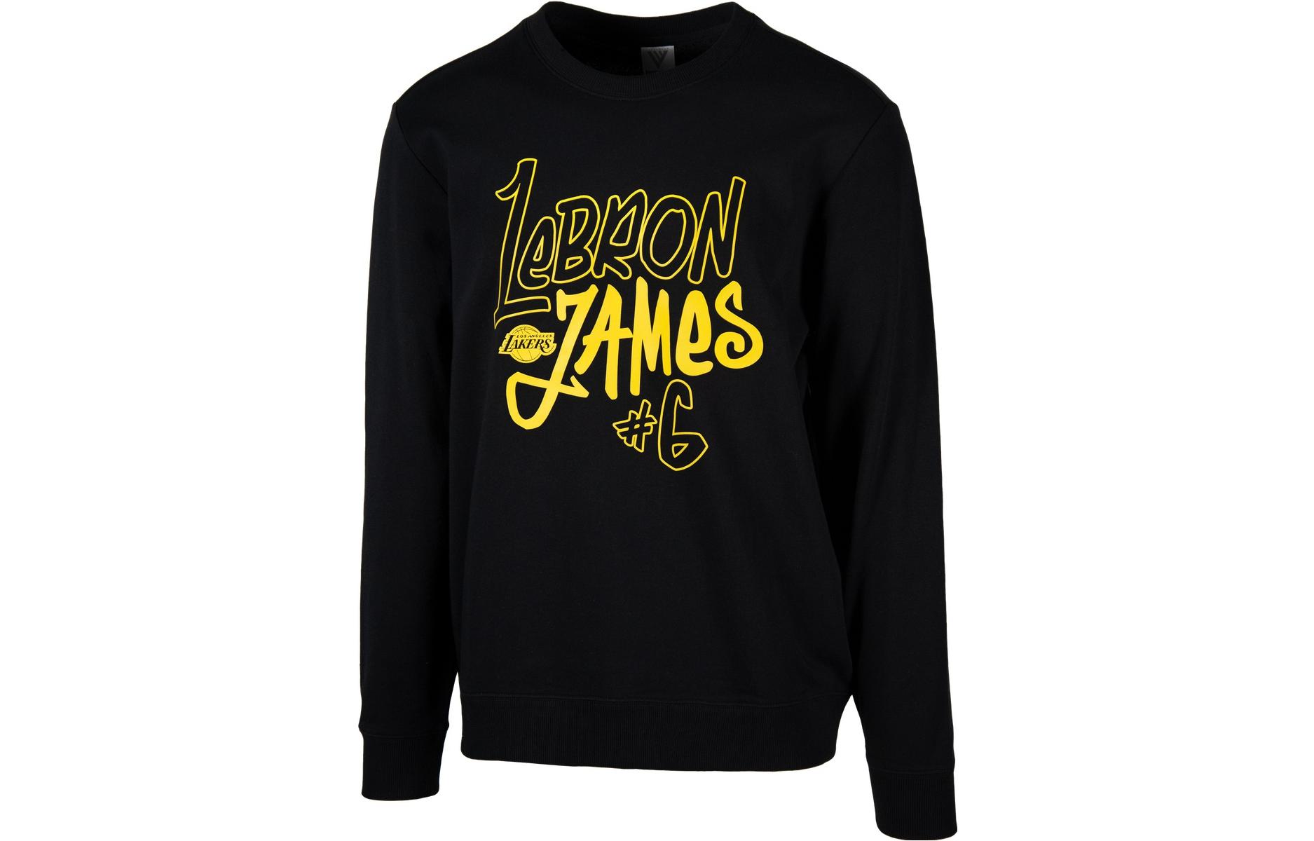 NBA Lakers LeBron James Hoodie Black - Silky Series Graphic Print LWAPSP22CR12357LAL