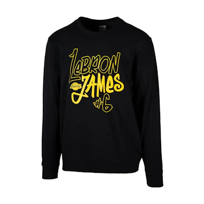 NBA Lakers LeBron James Hoodie Black - Silky Series Graphic Print LWAPSP22CR12357LAL