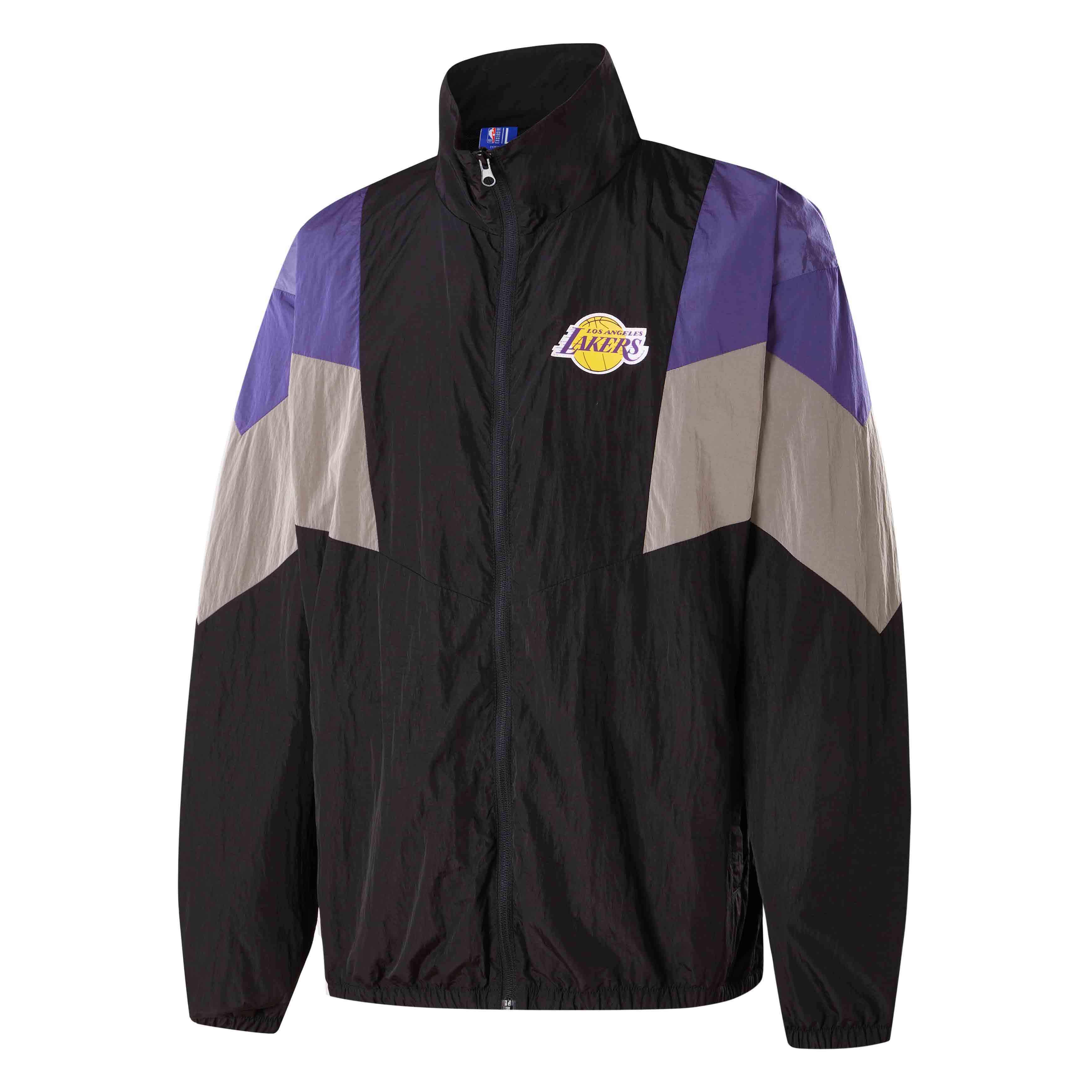 NBA Lakers Retro Windbreaker Jacket - Unisex Black Casual and Stylish APOTW00753LAL01