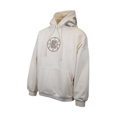 NBA Los Angeles Clippers Beige Oversized Hoodie Long Sleeve Sweatshirt LWAPFW21HD10724LAC