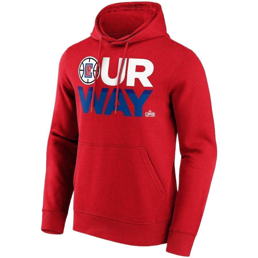NBA Los Angeles Clippers Iconic Hometown Red Hoodie Men’s Pullover Sweatshirt 12089124