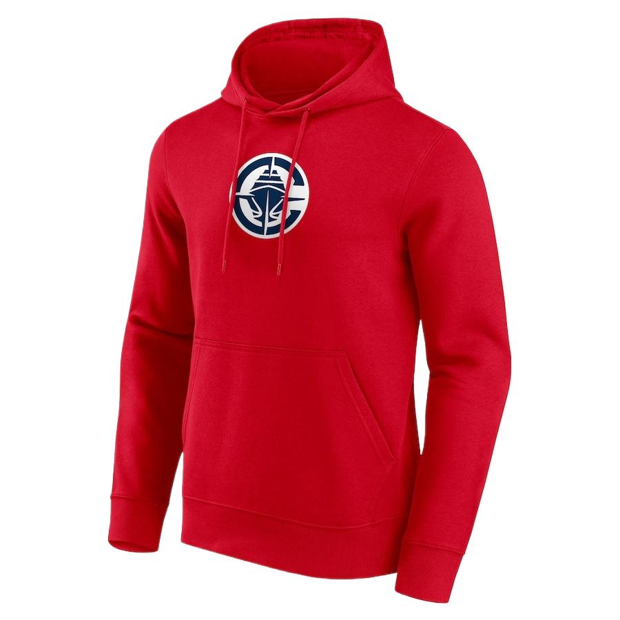 NBA Los Angeles Clippers Logo Red Crewneck Sweatshirt for Men 201881563