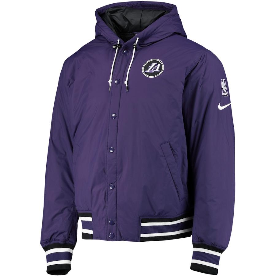 NBA Los Angeles Lakers City Edition Courtside Soft Jacket Men’s Black/Grey 13315729