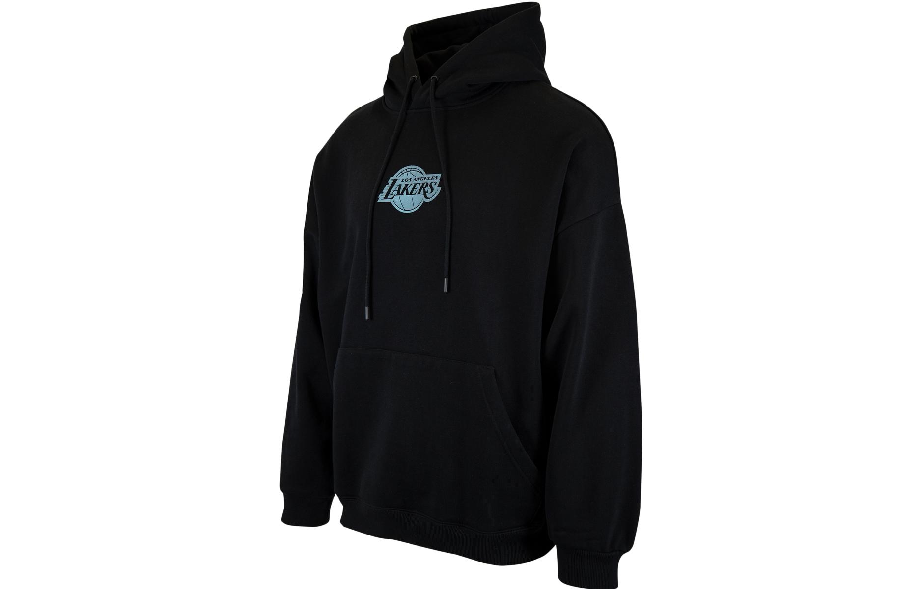 NBA Los Angeles Lakers Hoodie Black Fleece Pullover Casual Sweatshirt LWAPFW21HD10720LAL