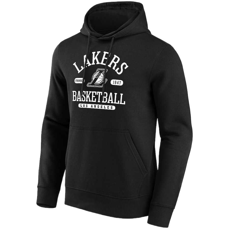 NBA Los Angeles Lakers Logo Hoodie Black Fashionable Long Sleeve 13340887