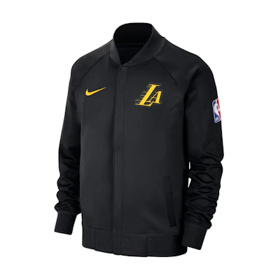 NBA Los Angeles Lakers Nike City Edition Thermaflex Jacket Black Long Sleeve 13392508