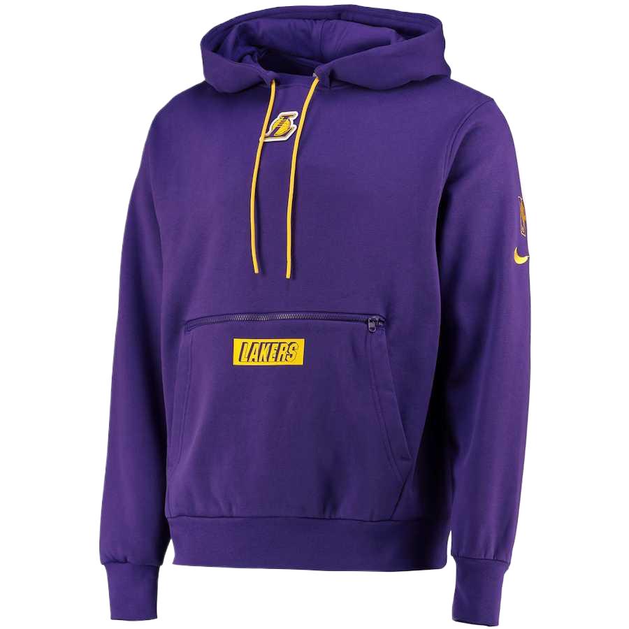 NBA Los Angeles Lakers Nike Courtside Hoodie Field Purple Sports Hoodie 13303942