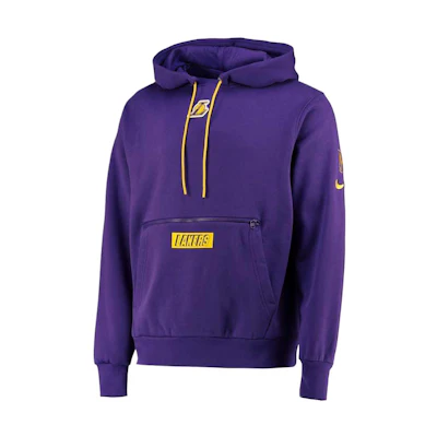 NBA Los Angeles Lakers Nike Courtside Hoodie Field Purple Sports Hoodie 13303942