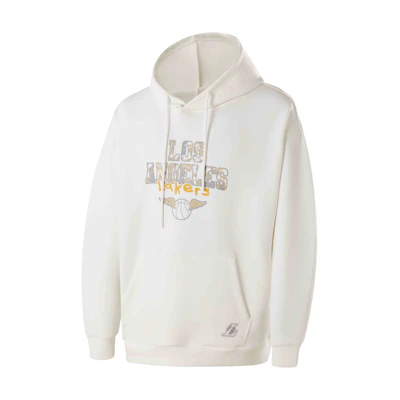 NBA Los Angeles Lakers Painted Court Hoodie Unisex White Retro American Style APHOD00770LAL02