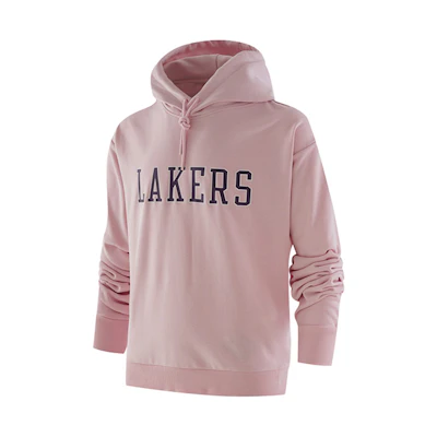 NBA Los Angeles Lakers Pink Hoodie with Letter Print - Unisex Casual Fit FCAPHO21HD11215LAL