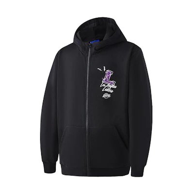 NBA Los Angeles Lakers Team Hoodie Unisex Casual Wear Black Long Sleeve APHOD00158LAL01