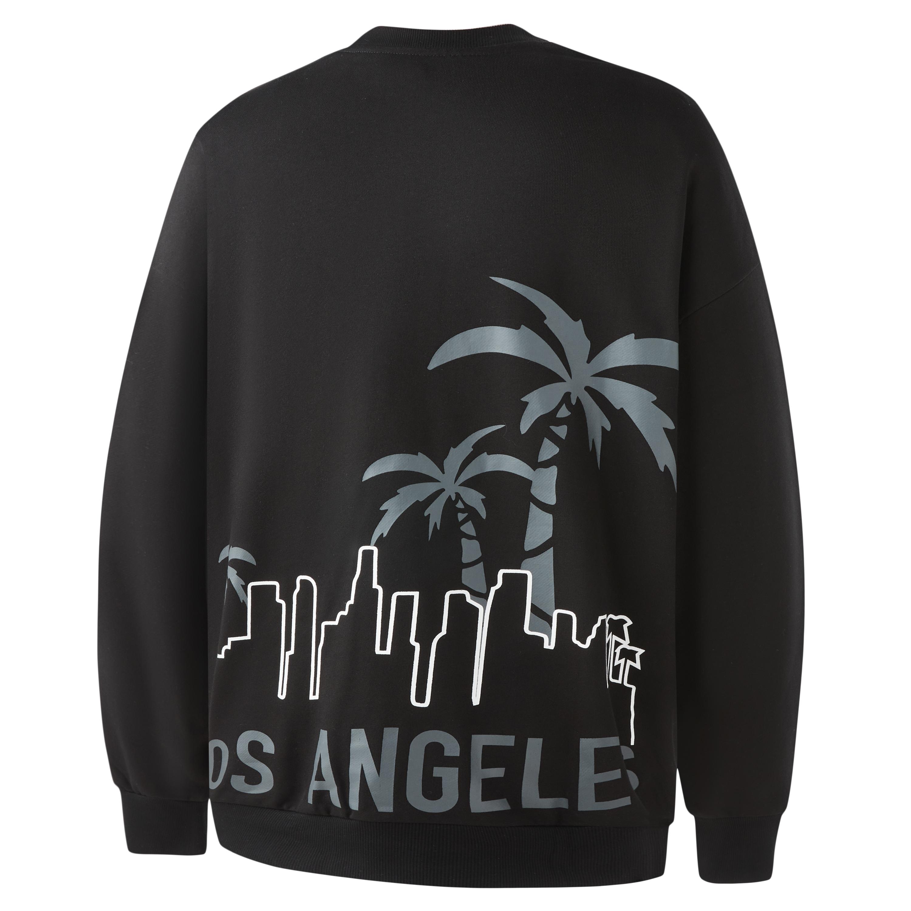 NBA Los Angeles Lakers Team Story Graphic Crewneck Sweatshirt Unisex Black APCRE00168LAL01