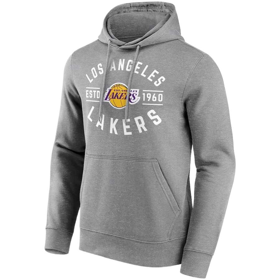 NBA Los Angeles Lakers True Classic Grey Hoodie - Soft, Breathable, Comfortable Menswear 12085873