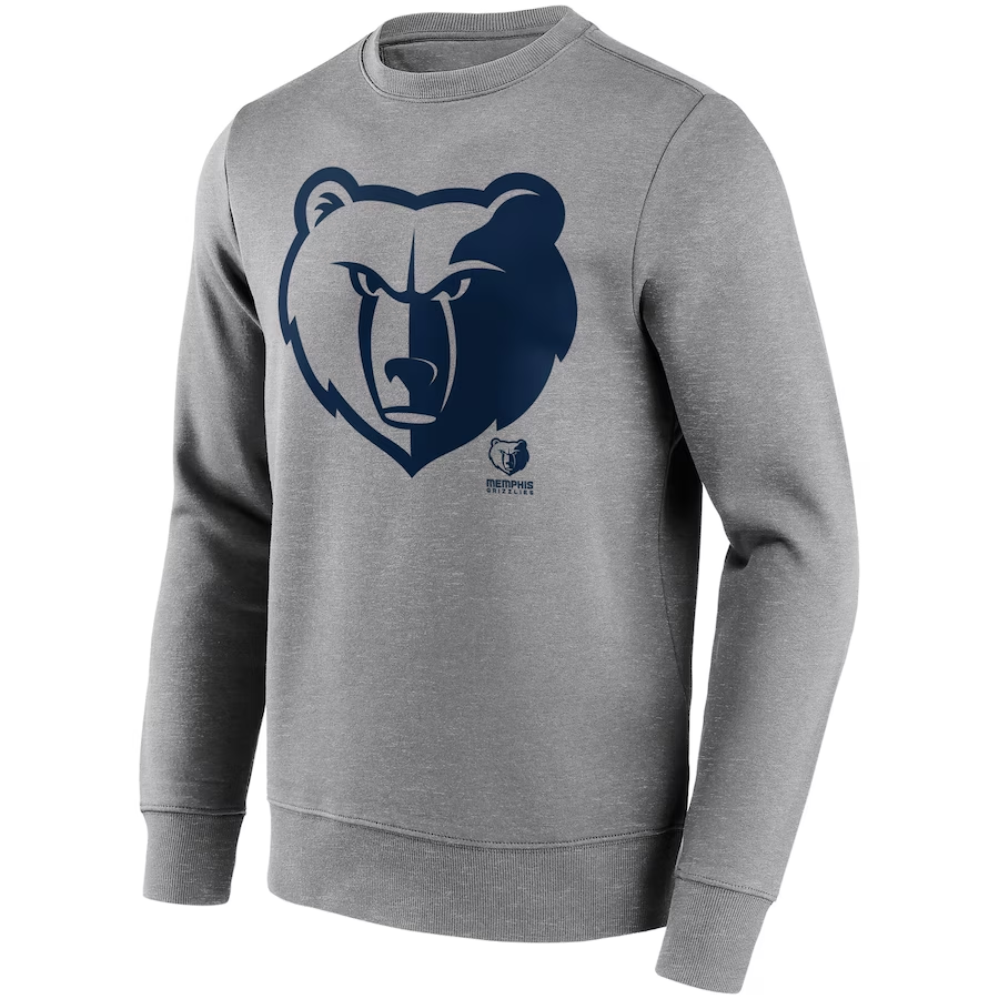 NBA Memphis Grizzlies Animal Print Crewneck Sweatshirt Grey 12088665