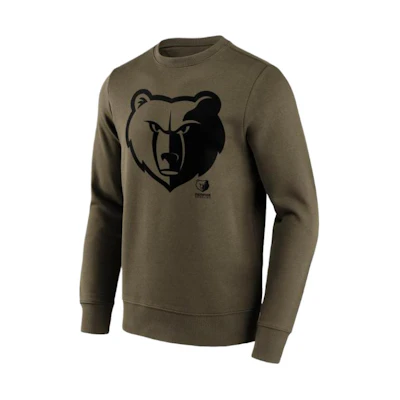 NBA Memphis Grizzlies Fanatics Crewneck Printed Green Long Sleeve Sweatshirt Men 12087192