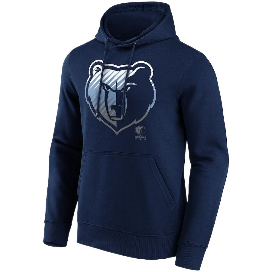 NBA Memphis Grizzlies Graphic Print Hoodie Blue - Long Sleeve Sweater 12085849